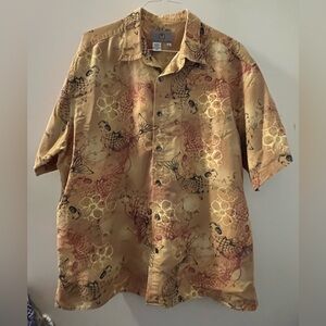 The Territory Ahead men’s Gold Fish Pattern casual XXL Shirt